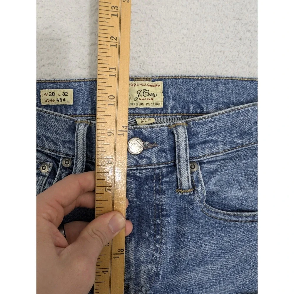 J. Crew 484 Stretch Light Wash Blue‎ Denim Jeans Size 28X32 AW289